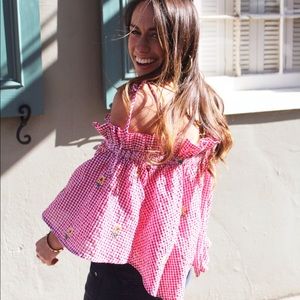 Top with sunflower detail